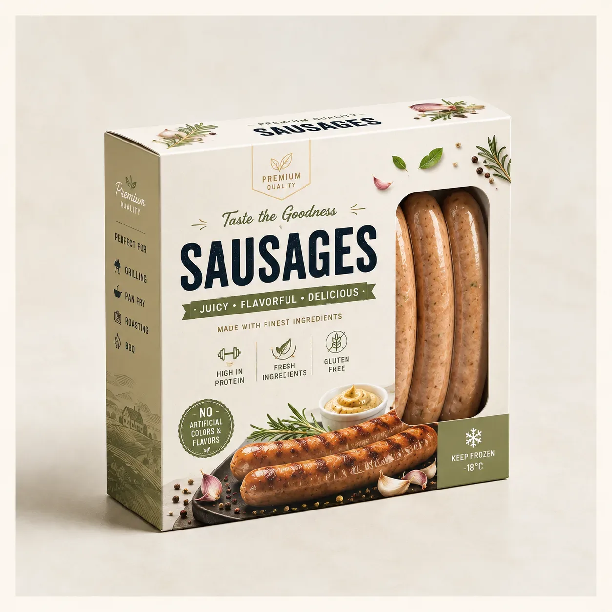 Sausage Packaging Box